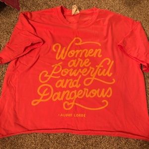 Comfort Colors “Women Are Powerful And Dangerous” Crop Top